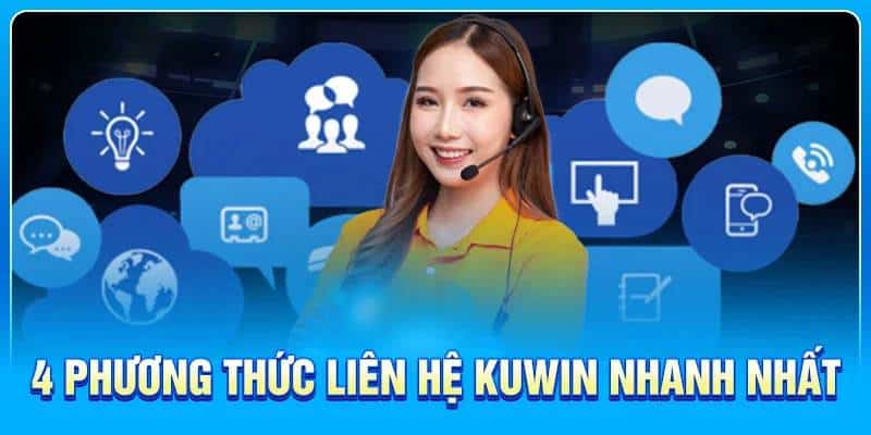 Các kênh liên hệ Kuwin hiện có trên trang chủ